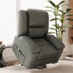 Canap de massage lectrique 8 points chauffant - fauteuil relax gris anthracite moderne au design pur ...
