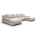 Canap panoramique petits - meubles - jonas - 350 x 185 x 85cm - blanc cass