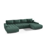 Canap� panoramique petits - meubles - jonas - 350 x 185 x 85cm - vert