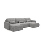 Canap panoramique petits - meubles - lazare - 290 x 148 x 86cm - gris