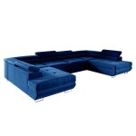 Canap� panoramique petits - meubles - wilson - 335 x 201 x 72cm - bleu marine