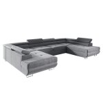 Canap panoramique petits - meubles - wilson - 335 x 201 x 72cm - gris