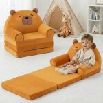 Canap� enfant 2 en 1 convertible - fauteuil d�pliable et confortable pour salle de jeu - chaises pour ...