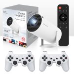 Cangteener m300max mini vidoprojecteur de jeu 4k / hd / 3d compatible wifi 6 bluetooth 5. 4 android ...