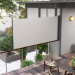 Canisse - brise - vue - brande store lat�ral extensible 300x140 cm - brise - vue jardin - protection ...