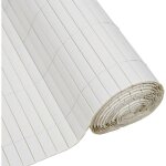 Canisse pvc double face - nature - 19 mm - blanc - 3 x 15 m