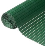 Canisse pvc double face - nature - 19 mm - vert - 3 x 15 m