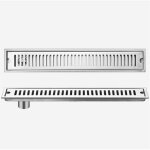 Caniveau de douche italienne - zor� - filtre � cheveux - acier inoxydable 304 - 60 cm - siphon int�gr� ...