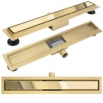 Caniveau de douche rea neox 500 drain de douche or 50 x 11 x 65 cm