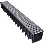 Caniveaux en polypropylène grille acier galvanisée jardibric dim int : l 100 x 110 mm - dim ext : l 118 ... Caniveaux en polypropylène grille acier galvanisée jardibric dim int : l 100 x 110 mm - dim ext : l 118 ...
