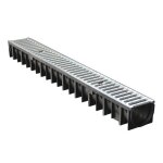 Caniveaux en polypropyl�ne avec grille acier galvanis� - 100x90 mm - 120x90 mm - a15 - r�sistant � la ...