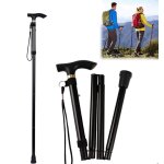 Canne de marche pliable tout - terrainb�tons de randonn�e pointe pivotante et aide � la mobilit� robuste ...