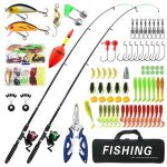 Canne � p�che pour enfants combo t�lescopique canne et moulinet pour d�butantscadeaux d?�quipement de ...