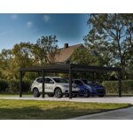 Canopia carport double oslo 6. 07 x 5. 96 m gris Canopia carport double oslo 6. 07 x 5. 96 m gris