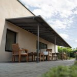 Canopia pergola sierra cabrio 3x104 n structure grise / panneaux gris opaques