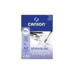 Bloc de feuilles - canson - imagine a2 - 50 feuilles - 200 g - blanc