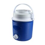 Cao camping bidon isotherme 58 l - bleu et blanc