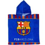 Cape de bain - poncho fc barcelone - 100% coton - 50 x110 cm - couleur:bleu taille:taille unique - bleu ...
