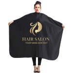 Cape de coupe de cheveux peignoir de coiffure impermable 140x110 tte dore hair salon