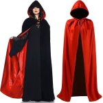 Cape vampire cape halloweencape noire cape rouge cape double face vampire femme cape halloween homme ...