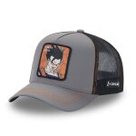 Capslab casquette dragon ball z gohan homme - trucker - filet souple - gris noir - visi�re arrondie