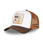 Capslab casquette dragon ball z tortue geniale homme - trucker - filet rigide - noir orange blanc - visire ...