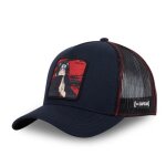 Capslab casquette naruto shippuden itachi homme - trucker - filet rigide - noir rouge - visi�re arrondie ...