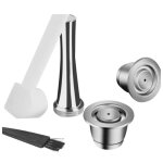 Capsule de café rechargeable pour dosettes de café nespresso réutilisables accessoires pour machine à ... Capsule de café rechargeable pour dosettes de café nespresso réutilisables accessoires pour machine à ...