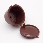 Capsules de caf� r�utilisables - dolce gusto - 1 pi�ce - filtre manuel - marron