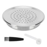Capsule de caf rutilisable et rechargeable avec filtre  caf et brosse  cuillre pour senseo hd7801 ...