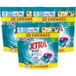 Xtra total - lot de 3 pack de capsules de lessive - trio - caps - 4 plus 1 - parfum givr�
