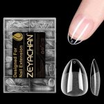 Capsule ongle amande extra courte - sightmark - 504 pi�ces - 12 tailles - semi - mat - transparente - ...