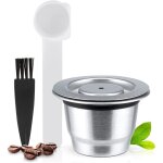Capsules r�utilisablesdosettes de caf� rechargeables en acier inoxydablecompatibles avec les machines ...