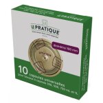 Capsules universelles pour bocaux - le pratique - pack x10 - �100 mm - herm�tiques - r�sistantes