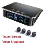 Capteur de pression des pneus tpms  nergie solaire sikeo avertissement de temprature systme de surveillanc ...