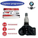Capteur tpms programm� 433 mhz pour bmw s�rie 5 / 6 / 7 / x1 / x3 / x4 / z4 et mini - valve roue neuf ...