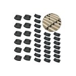 Capuchons de lattes 45 pièces accessoires de connexion durables capuchons de remplacement en plastique ... Capuchons de lattes 45 pièces accessoires de connexion durables capuchons de remplacement en plastique ...