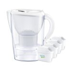 Carafe brita marella xl 3. 5l + 4 filtres maxtra pro pure blancs