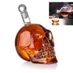 Carafe a decanter 1000ml t�te de mort carafe a whisky carafe t�te de mort bouteille � vin de grande capacit� ...
