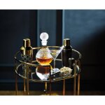 Carafe � d�canter en cristal avec bouchon en forme de boule motif coup� en �ventail pour whisky cognac ...