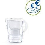 Carafe filtrante - brita - marella blanche - 1 filtre maxtra + inclus