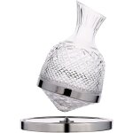 Carafe à vin rotative design en verre rotatif à 360° pichet à vin en cristal distributeur de whisky cruche ... Carafe à vin rotative design en verre rotatif à 360° pichet à vin en cristal distributeur de whisky cruche ...