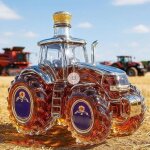 Carafe whisky en forme voiture 300 ml u2013 statue artistique bouteille whisky en forme tracteur 1# carafe ...