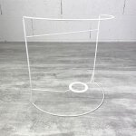 Carcasse applique demi - rond murale 25x25 cm en epoxy anticorrosion pour e27 � d�corer - unique