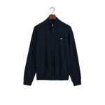 Cardigan zip gant superfine lambswool