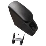 Accoudoir central pour renault kangoo (2013 - 2020) - cargoods - similicuir noir - compartiment de rangement ...