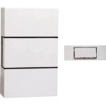 Carillon filaire chacon - 1 mlodie - bouton poussoir avec rtroclairage - blanc