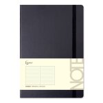 Carnet a6 96p uni 80g noir