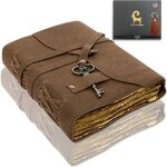 Carnet en cuir journal vintage avec de vieilles pages vierges �paisses non lign�es pour �criredessinerfaire ...