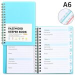Carnet de mots de passe - carnet de mots de passe avec alphabet - organiseur de mots de passe - bloc ...